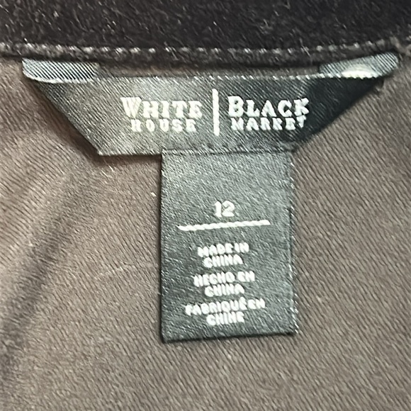 WHITE HOUSE BLACK MARKET MOTO STYLE JACKET SIZE MEDIUM - Picture 14 of 15